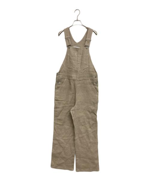 UNION LAUNCH（ユニオンランチ）UNION LAUNCH (ユニオンランチ) リネンオーバーオール ベージュ サイズ:SIZE XSの古着・服飾アイテム