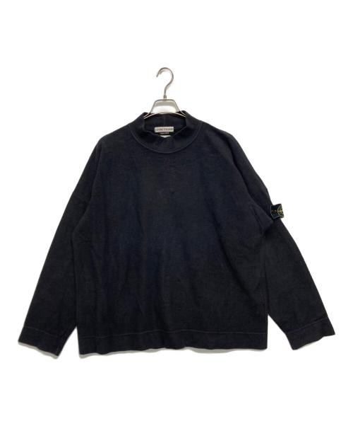 STONE ISLAND（ストーンアイランド）STONE ISLAND (ストーンアイランド) 90’sモックネックスウェット ブラック サイズ:SIZE Lの古着・服飾アイテム