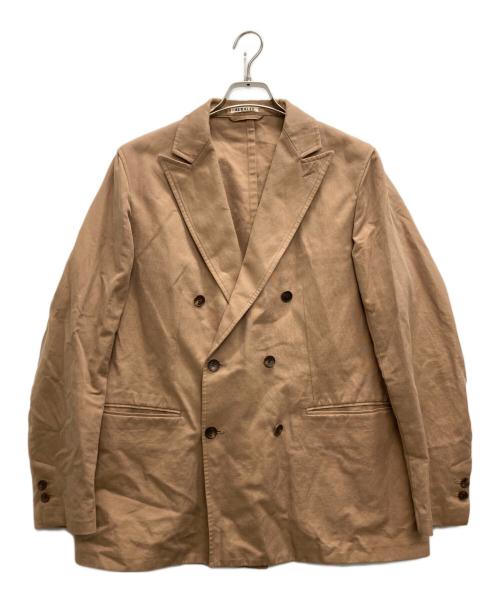 AURALEE（オーラリー）AURALEE (オーラリー) FINX LINEN OX DOUBLE-BREASTED JACKET ベージュ サイズ:SIZE 4の古着・服飾アイテム