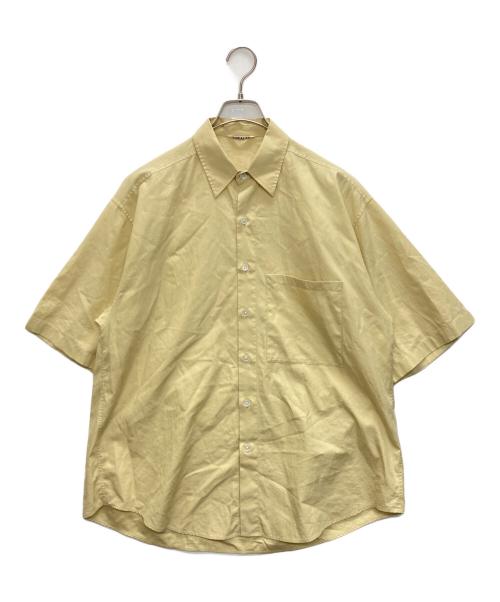 AURALEE（オーラリー）AURALEE (オーラリー) WASHED FINX TWILL BIG HALF SLEEVED SHIRTS ベージュ サイズ:SIZE 4の古着・服飾アイテム