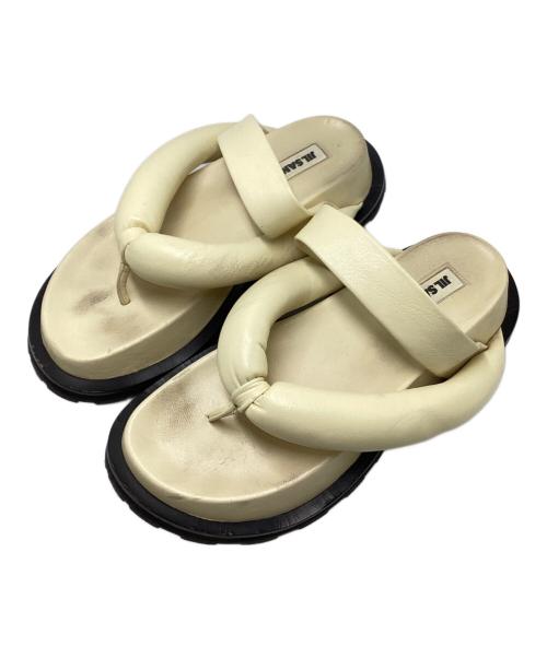 JIL SANDER（ジルサンダー）JIL SANDER (ジルサンダー) プラットフォームサンダル ベージュ サイズ:SIZE　38の古着・服飾アイテム