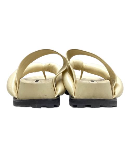 JIL SANDER（ジルサンダー）JIL SANDER (ジルサンダー) プラットフォームサンダル ベージュ サイズ:SIZE　38の古着・服飾アイテム