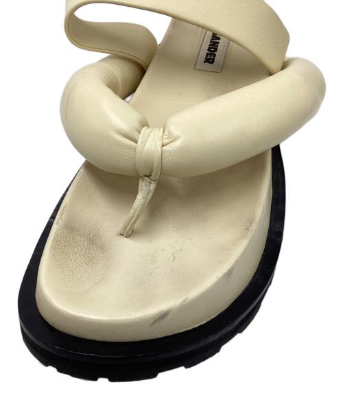 JIL SANDER（ジルサンダー）JIL SANDER (ジルサンダー) プラットフォームサンダル ベージュ サイズ:SIZE　38の古着・服飾アイテム
