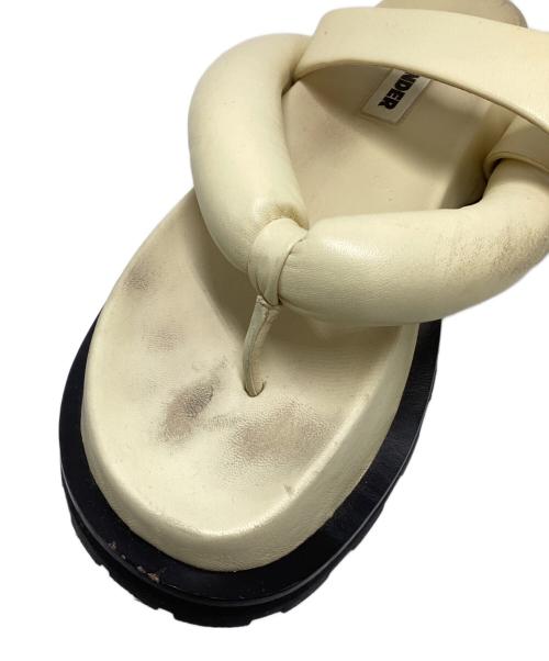JIL SANDER（ジルサンダー）JIL SANDER (ジルサンダー) プラットフォームサンダル ベージュ サイズ:SIZE　38の古着・服飾アイテム