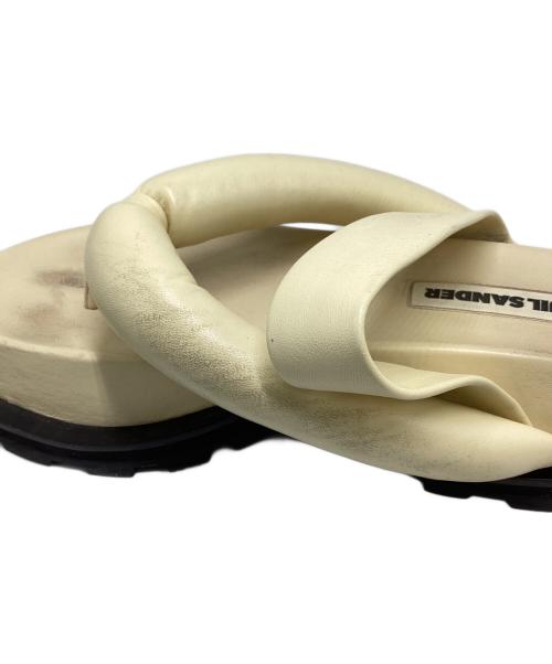JIL SANDER（ジルサンダー）JIL SANDER (ジルサンダー) プラットフォームサンダル ベージュ サイズ:SIZE　38の古着・服飾アイテム