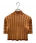 mame kurogouchi (マメクロゴウチ) Multi Plaid Geometric Cropped Knit Top ブラウン サイズ:SIZE 1：8000円