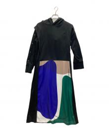 UN3D.（アンスリード）の古着「グラフィックスウェットワンピース」｜ブラック