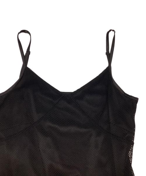 UN3D.（アンスリード）UN3D. (アンスリード) MESH ASYMME CAMI OP ブラック サイズ:SIZE 36の古着・服飾アイテム
