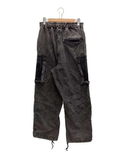 Maison MIHARA YASUHIRO（メゾン ミハラ ヤスヒロ）Maison MIHARA YASUHIRO (メゾン ミハラ ヤスヒロ) Cotton Satin Cargo Pants グレー サイズ:SIZE 44の古着・服飾アイテム