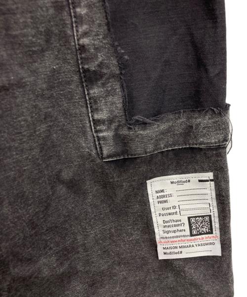 Maison MIHARA YASUHIRO（メゾン ミハラ ヤスヒロ）Maison MIHARA YASUHIRO (メゾン ミハラ ヤスヒロ) Cotton Satin Cargo Pants グレー サイズ:SIZE 44の古着・服飾アイテム