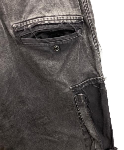 Maison MIHARA YASUHIRO（メゾン ミハラ ヤスヒロ）Maison MIHARA YASUHIRO (メゾン ミハラ ヤスヒロ) Cotton Satin Cargo Pants グレー サイズ:SIZE 44の古着・服飾アイテム