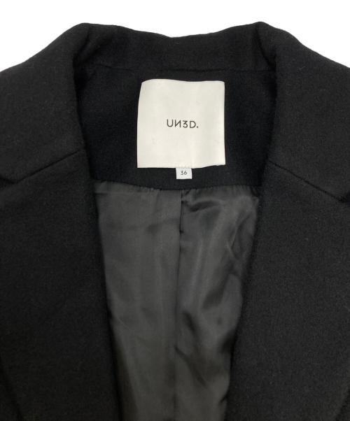 UN3D.（アンスリード）UN3D. (アンスリード) レイヤードウールショートジャケット ブラック サイズ:SIZE 36の古着・服飾アイテム