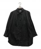 DRIES VAN NOTENドリスヴァンノッテン）の古着「比翼シャツワンピース」｜ブラック