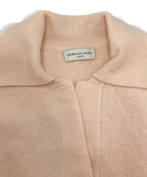 DRIES VAN NOTEN（ドリスヴァンノッテン）DRIES VAN NOTEN (ドリスヴァンノッテン) ウールフェルトクロップニット ピンク サイズ:SIZE Sの古着・服飾アイテム