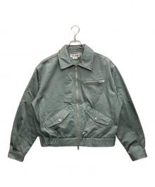 TTT MSW（ティー モダンストリートウェア）の古着「Work jacket w/pierce」｜グリーン