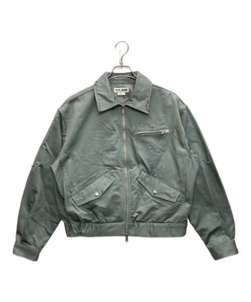 TTT MSW（ティー モダンストリートウェア）TTT MSW (ティー) Work jacket w/pierce グリーン サイズ:SIZE Lの古着・服飾アイテム