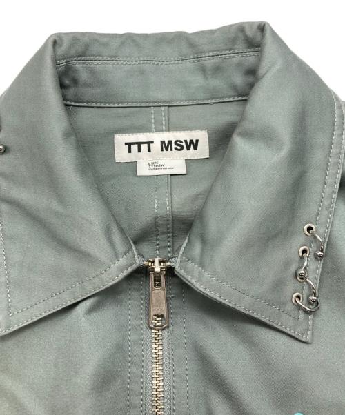 TTT MSW（ティー モダンストリートウェア）TTT MSW (ティー) Work jacket w/pierce グリーン サイズ:SIZE Lの古着・服飾アイテム