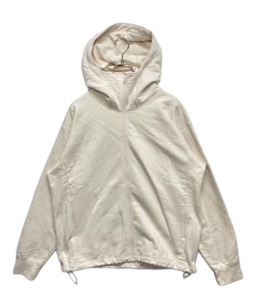 BEAMS（ビームス）BEAMS (ビームス) スウェット ジップアップ フーディ アイボリー サイズ:SIZE XLの古着・服飾アイテム