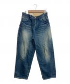 mina perhonenミナ ペルホネン）の古着「alwaysロールアップデニムパンツ」｜インディゴ