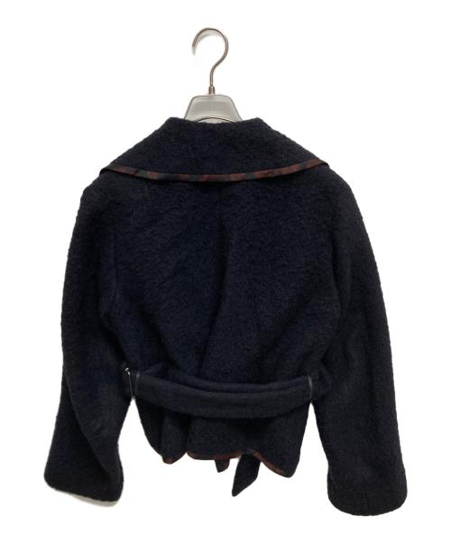 DRIES VAN NOTEN（ドリスヴァンノッテン）DRIES VAN NOTEN (ドリスヴァンノッテン) パイピングウールジャケット ネイビー サイズ:SIZE　Sの古着・服飾アイテム