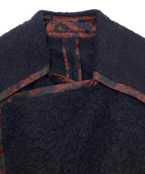 DRIES VAN NOTEN（ドリスヴァンノッテン）DRIES VAN NOTEN (ドリスヴァンノッテン) パイピングウールジャケット ネイビー サイズ:SIZE　Sの古着・服飾アイテム