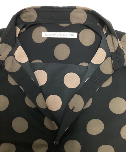 JOHN LAWRENCE SULLIVAN（ジョン ローレンス サリバン）JOHN LAWRENCE SULLIVAN (ジョン ローレンス サリバン) レギュラーカラードットシャツ ブラック サイズ:44の古着・服飾アイテム