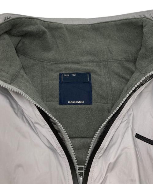 meanswhile（ミーンズワイル）meanswhile (ミーンズワイル) Polartec Fleece Overwrap JKT グレー サイズ:SIZE　02の古着・服飾アイテム