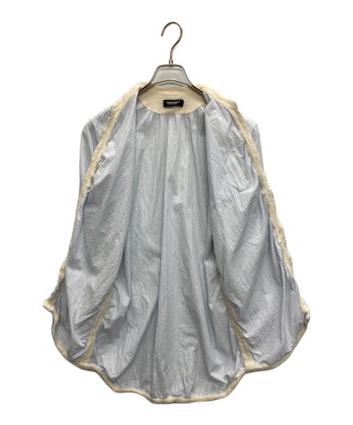 UNDERCOVER（アンダーカバー）UNDERCOVER (アンダーカバー) ストライプコットン 裏縮絨シャツ スカイブルー サイズ:SIZE 2の古着・服飾アイテム