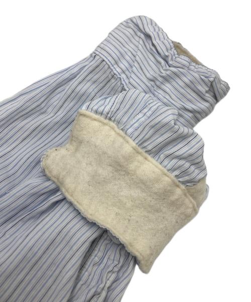 UNDERCOVER（アンダーカバー）UNDERCOVER (アンダーカバー) ストライプコットン 裏縮絨シャツ スカイブルー サイズ:SIZE 2の古着・服飾アイテム