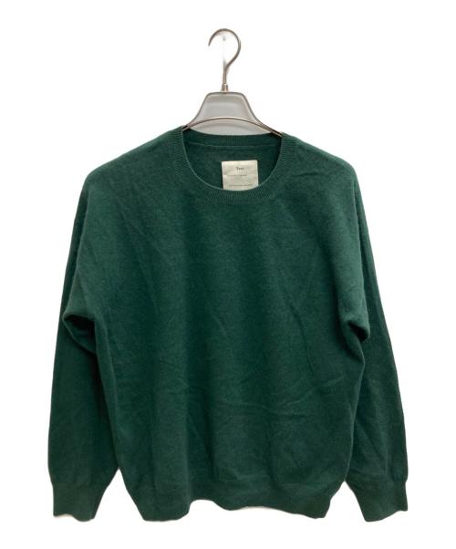 Text（テクスト）Text (テクスト) モンゴリアン カシミヤ ニット グリーン サイズ:1の古着・服飾アイテム