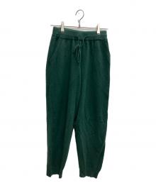 Text（テクスト）の古着「モンゴリアン カシミヤ ニットパンツ」｜グリーン