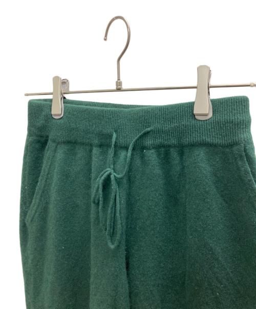 Text（テクスト）Text (テクスト) モンゴリアン カシミヤ ニットパンツ グリーン サイズ:1の古着・服飾アイテム