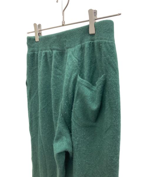 Text（テクスト）Text (テクスト) モンゴリアン カシミヤ ニットパンツ グリーン サイズ:1の古着・服飾アイテム