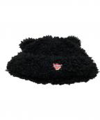 BASICKベイシックス）の古着「フェイク ファー ビッグ バケット ハット」｜ブラック