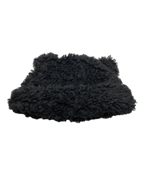 BASICK（ベイシックス）BASICK (ベイシックス) フェイク ファー ビッグ バケット ハット ブラック サイズ:Ｓの古着・服飾アイテム