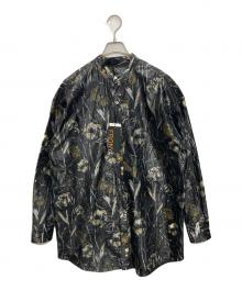 EBONY（エボニー）の古着「フィルムフラワーシャツ」｜ブラック