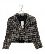 MARTIN GRANTマーティン グラント）の古着「ツイードショートジャケット」｜ブラック×ホワイト