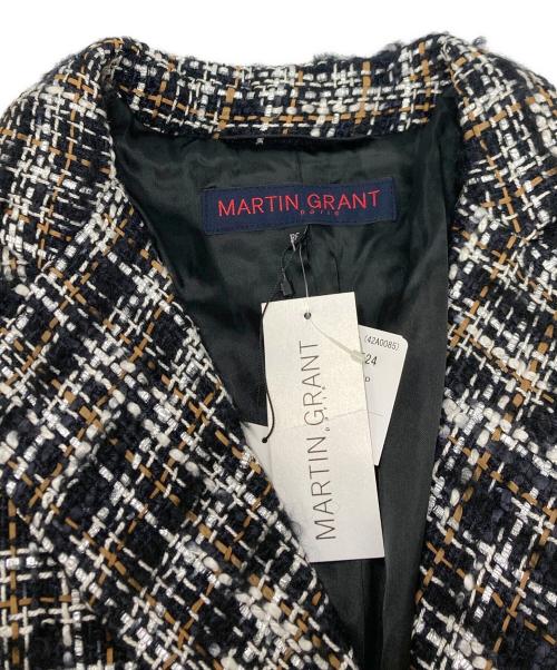MARTIN GRANT（マーティン グラント）MARTIN GRANT (マーティン グラント) ツイードショートジャケット ブラック×ホワイト サイズ:SIZE 36の古着・服飾アイテム