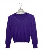 ETROエトロ）の古着「カシミヤVネックニット」｜パープル
