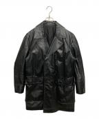 Yves Saint Laurent pour hommeイヴサンローラン プールオム）の古着「レザージャケット」｜ブラック