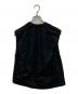 VIVIANO (ヴィヴィアーノ) IRREGULAR PLEATEDSLEEVELESS T-SHIRT ブラック サイズ:SIZE M：6000円