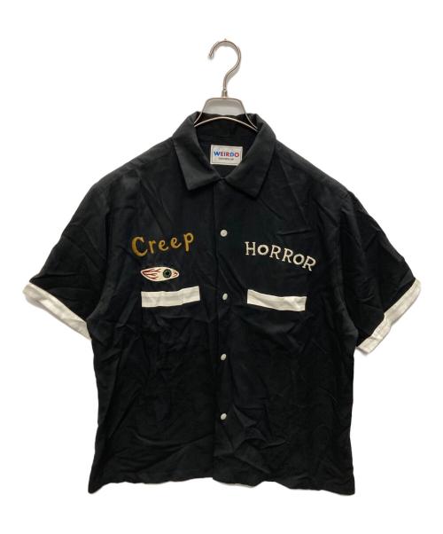 WEIRDO（ウィアード）WEIRDO (ウィアード) レーヨンボーリングシャツ ブラック サイズ:SIZE XLの古着・服飾アイテム