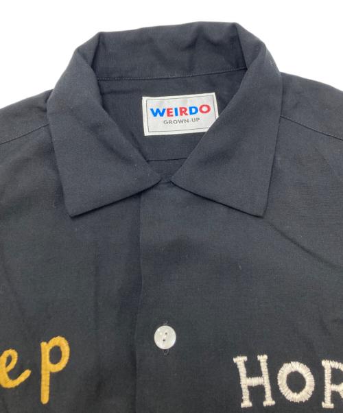 WEIRDO（ウィアード）WEIRDO (ウィアード) レーヨンボーリングシャツ ブラック サイズ:SIZE XLの古着・服飾アイテム