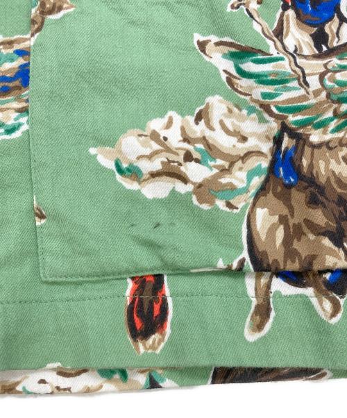 SAINT MICHAEL（セントマイケル）SAINT MICHAEL (セントマイケル) PJ SHIRT horse グリーン サイズ:SIZE Mの古着・服飾アイテム