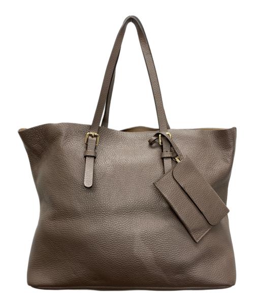 ANAYI（アナイ）ANAYI (アナイ) レザートートバッグ ブラウンの古着・服飾アイテム