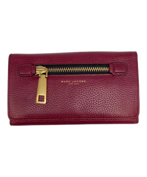 MARC JACOBS（マークジェイコブズ）MARC JACOBS (マーク ジェイコブス) ゴッサム フラップ トリフォードウォレット ボルドーの古着・服飾アイテム