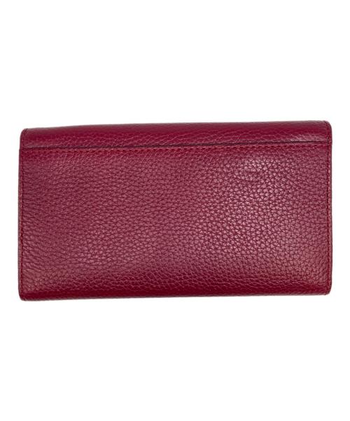 MARC JACOBS（マークジェイコブズ）MARC JACOBS (マーク ジェイコブス) ゴッサム フラップ トリフォードウォレット ボルドーの古着・服飾アイテム