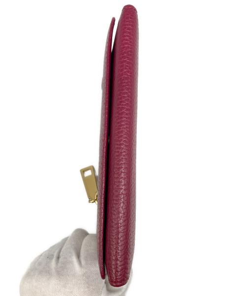 MARC JACOBS（マークジェイコブズ）MARC JACOBS (マーク ジェイコブス) ゴッサム フラップ トリフォードウォレット ボルドーの古着・服飾アイテム