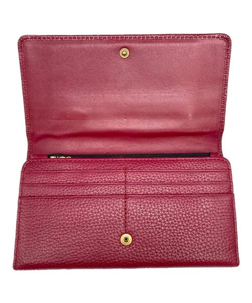 MARC JACOBS（マークジェイコブズ）MARC JACOBS (マーク ジェイコブス) ゴッサム フラップ トリフォードウォレット ボルドーの古着・服飾アイテム