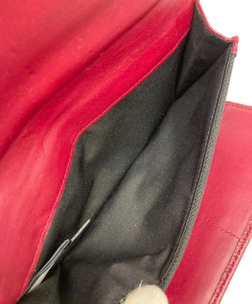 MARC JACOBS（マークジェイコブズ）MARC JACOBS (マーク ジェイコブス) ゴッサム フラップ トリフォードウォレット ボルドーの古着・服飾アイテム